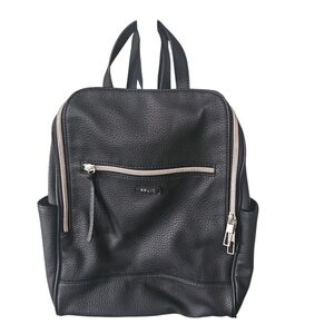 Relic Black Textured Backpack/Purse with Silver Accents